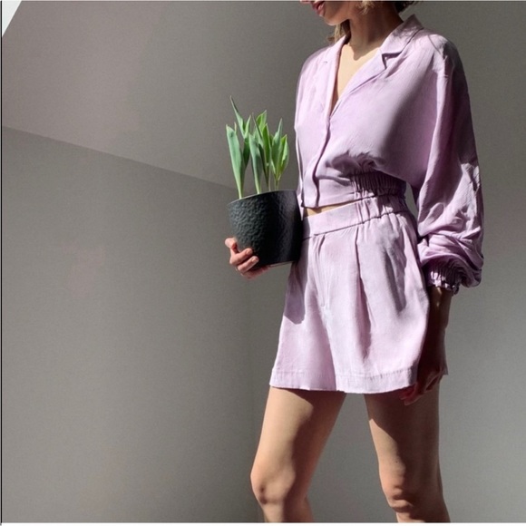 ZARA NWOT FLOWY LOUNGE TOP AND SHORTS SET XS - Picture 11 of 11